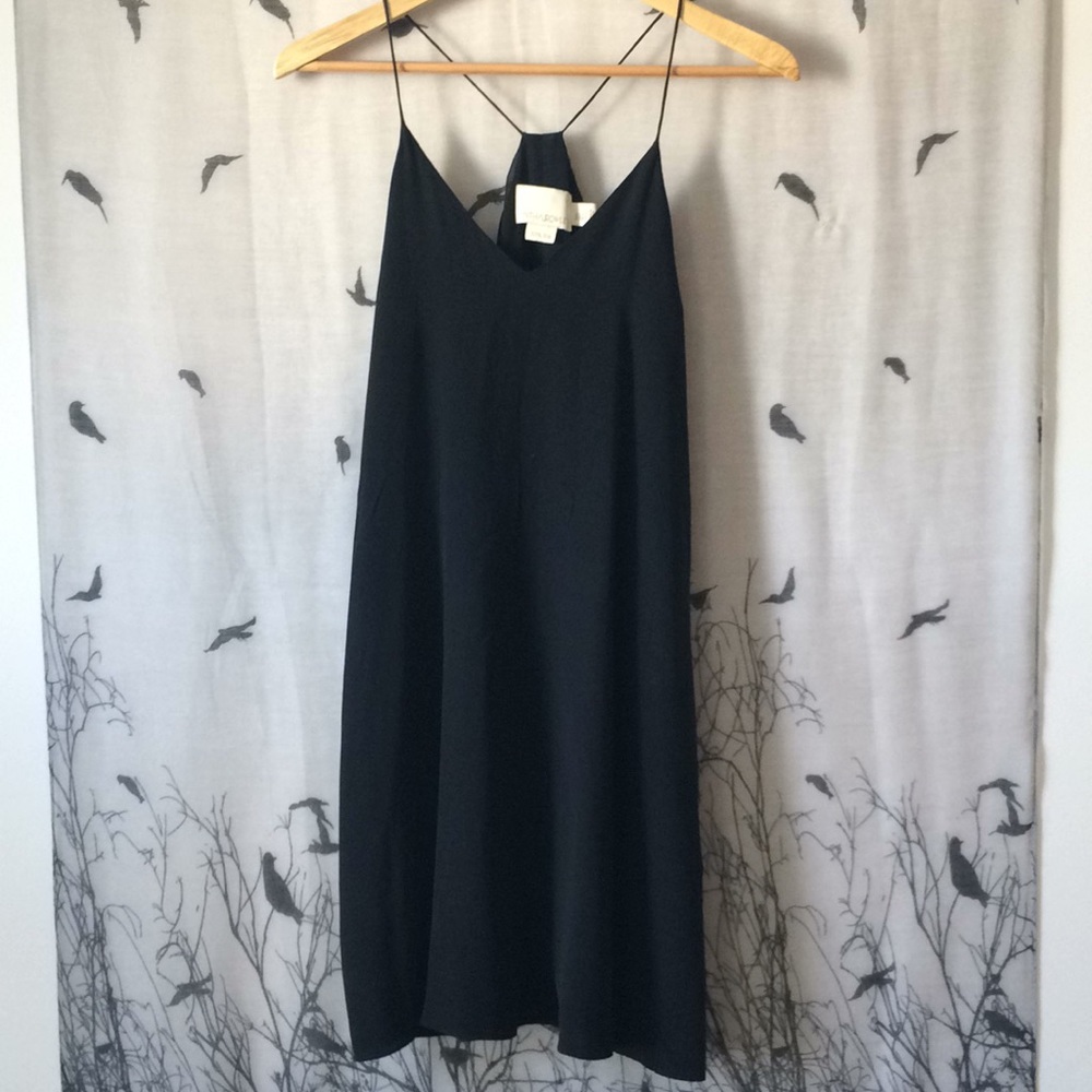Cynthia Rowley 100% Silk Slip LBD w/ pockets